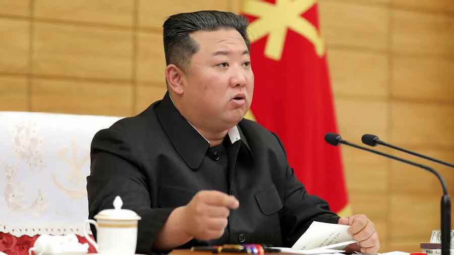 Kim Jong Un has maintained his country will be able to tackle the crisis on its own