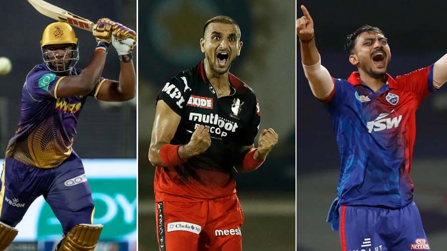 Andre Russell, Harshal Patel and Axar Patel are all included in the eighth team of the week for IPL 2022