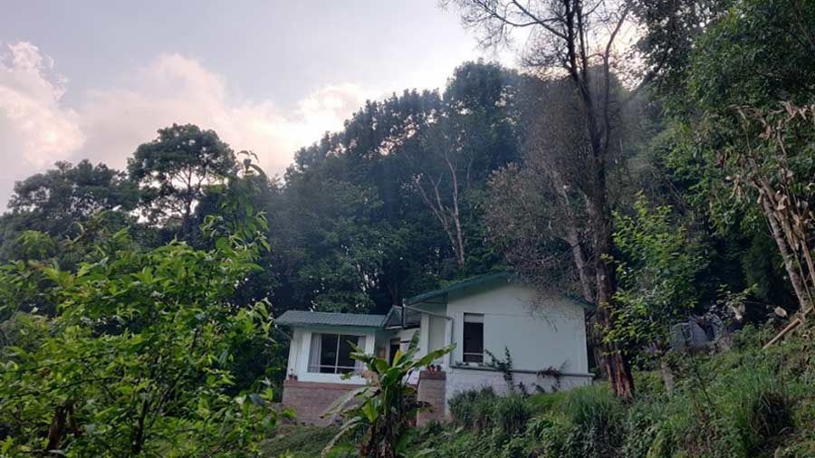 The exterior of Kaleege House farmstay, nestled on a hill in Takdah, a quiet former British cantonment near Darjeeling 