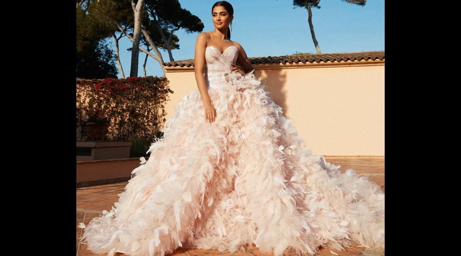 Pooja Hegde made her Cannes debut in a dramatic feather gown