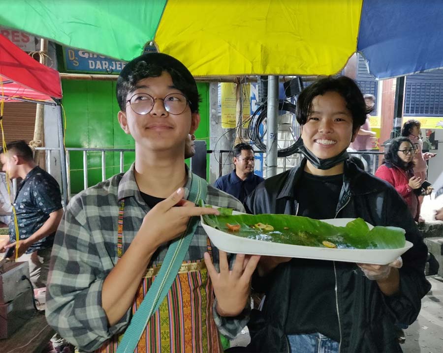 Sold out! The ‘Mayaland’ food stall by siblings and students Lawrence and Numa, serving pork belly and siu mai was sold out halfway into the festival. “We had participated in 2019 for the first edition of the festival. This time, the response is even better,” said Numa, a Class X student