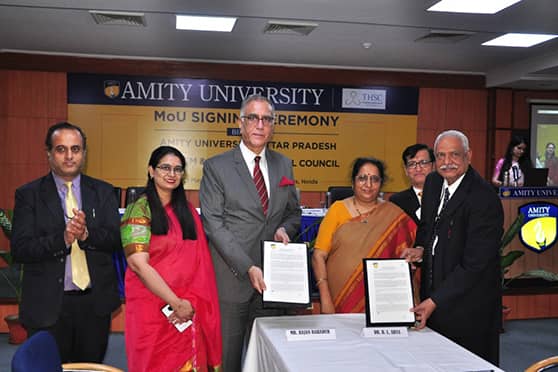 Representatives from Amity University and Tourism & Hospitality Skill Council signed the MoU at an event on May 19.