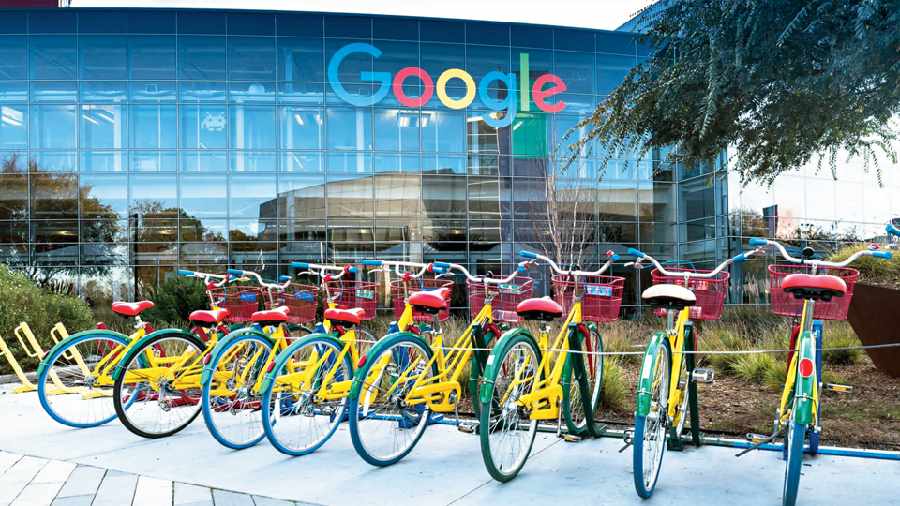 Googleplex, the corporate headquarters of Google in Mountain View, California
