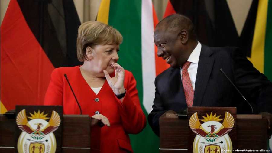 South African President Cyril Ramaphosa hosted former German Chancellor Angela Merkel and will also welcome her successor
