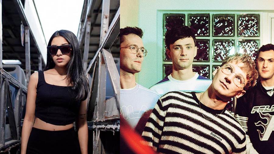 (L-R) DJ Priyanka and Glass Animals