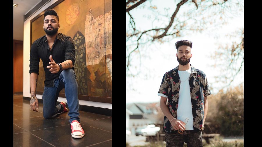 (L-R) DJ Aaditya and AP Dhillon 