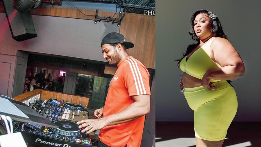 (L-R) DJ Rishi and Lizzo