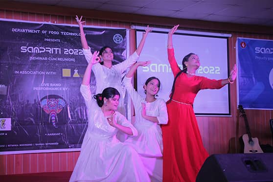 A cultural programme was organised by the students of the college. 