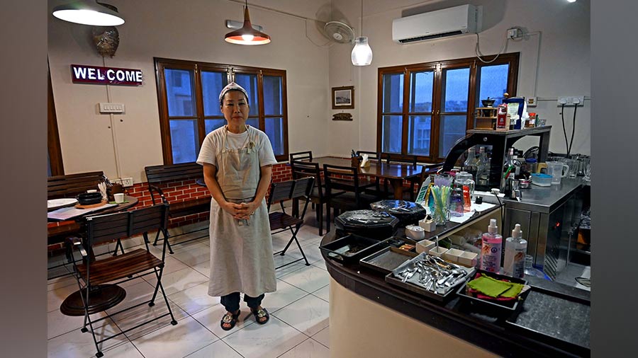 Madam Noh’s eatery is surrounded by cultural bric-a-brac