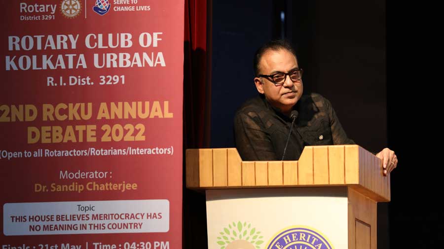 Arindam Sil speaking at the second annual debate of RCKU