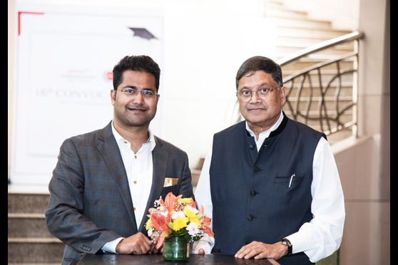 Rahul Dasgupta, director of Globysn Business School, and (right) Bikram Dasgupta, founder and executive chairman of the Globsyn Group. 