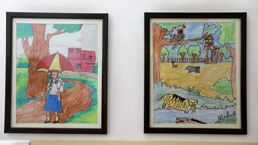 Artwork by Rajat Biswas, one of St. Jude’s former inhabitants