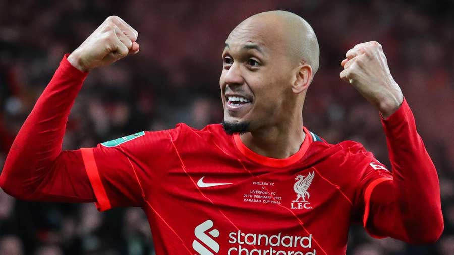 Fabinho is the heartbeat of Liverpool’s midfield and will have a lot more on his plate should Thiago Alcantara not be fit for the final