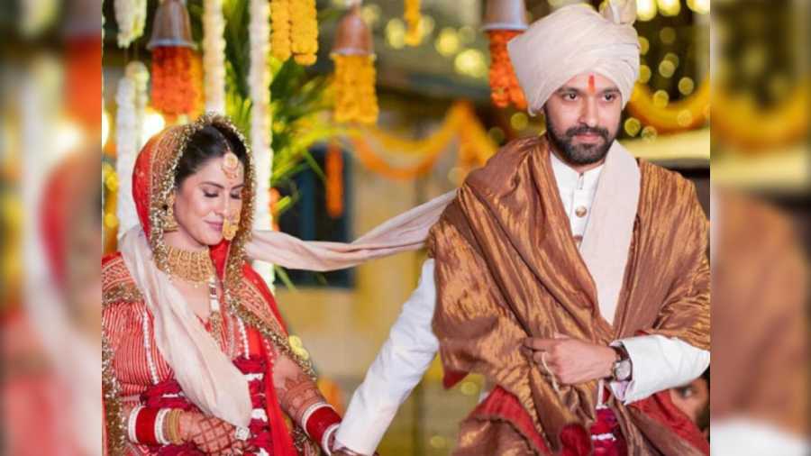 Actor Vikrant Massey entered into matrimony with his fianceé, Sheetal Thakur on February 14