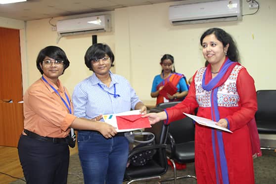 Rithika Chakraborty and Rupsa Chakraborty bagged the first position in Innovation Hunt.