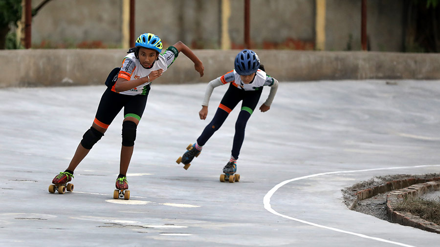The Bidhan Sishu Udyan Skating Academy’s 150-metre track is the longest in Bengal