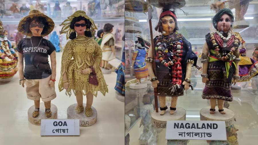 A special section of dolls garbed in the traditional gear of each Indian state is well worth the entry fee