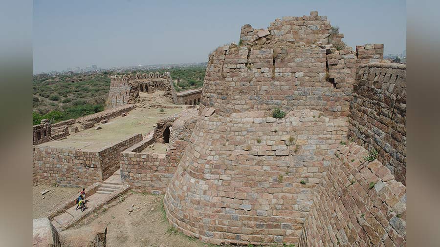 Ruins of Delhi’s Tughlaqabad Fort