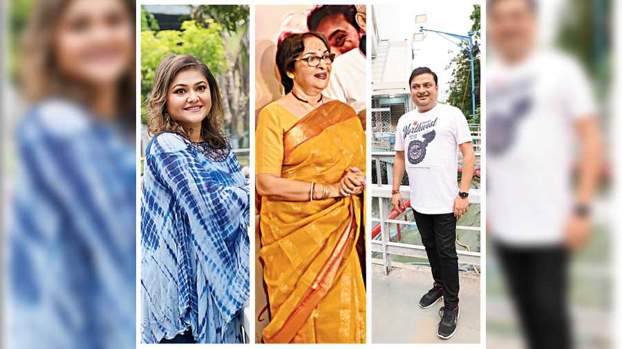 (L-R) Koneenica Banerjee, Mamata Shankar and Biswanath Bas
