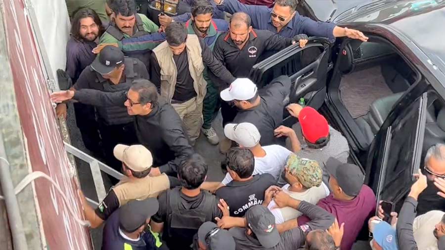 One person was killed and 11 others, including Imran Khan, were injured in the attack during the long march.