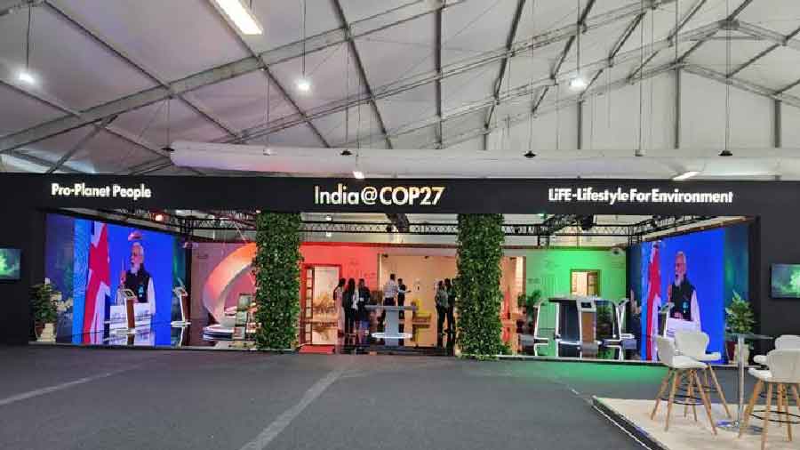 India Pavilion at the 27th Session of Conference of Parties of the UNFCCC (COP 27) Sharm El-Sheikh, Egypt
