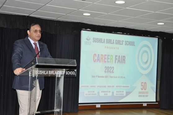 On 4th November 2022 a Career Fair was organised by Sushila Birla Girls' School with 51 Colleges and Universities participating in it from all over the world