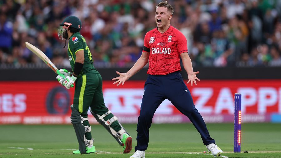 Sam Curran celebrates a wicket 