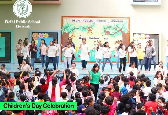 Delhi Public School, Howrah celebrated Children's Day  with great enthusiasm and zeal. The teachers arranged a surprise by enacting a small skit and danced to some foot tapping numbers . 