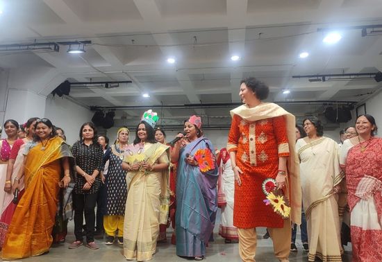 BDMI teachers hosted a spectacular programme comprising music, dance, enactment and a ramp show for the students on the happy occasion of Children's Day.  Spreading happiness being the motto of Children’s Day,  the students of an NGO, Ananda Mandir Uttar Kolkata were invited and included in this celebration.