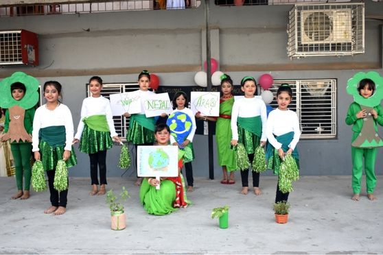 National English School celebrated Children's Day on 14th November 2022 with a lively Inter-House Dance Competition that encompassed the innocence and carefree spirit of the children. The theme for the Junior section was “Colours” , while that of the Senior section was “Seasons”