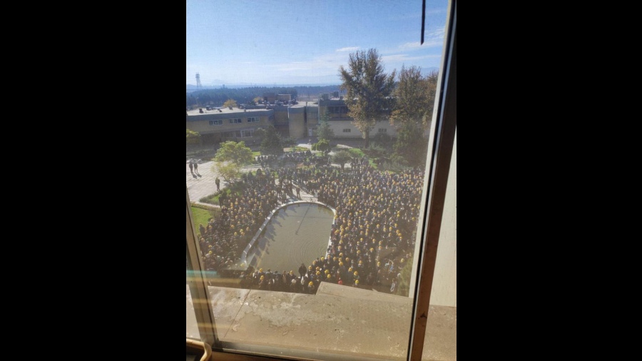 Workers and other activists join in on the three day strike called to commemorate 'Bloody November' protests that took place in 2019. 