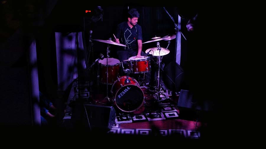 Sambit Chatterjee on drums for One Night Stand