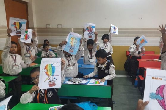Vivekananda Mission School celebrated Children's Day with zeal and enthusiasm. Teachers performed and kept the children entertained. After the drawing competition, students watched an animated movie. The day was filled with fun and excitement  for the students who made memories for a lifetime. 