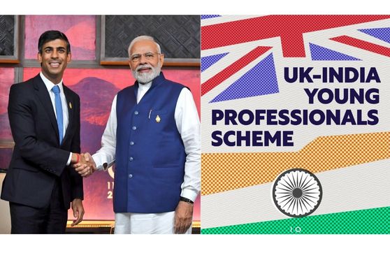 UK Prime Minister Rishi Sunak in conversation with PM Narendra Modi 