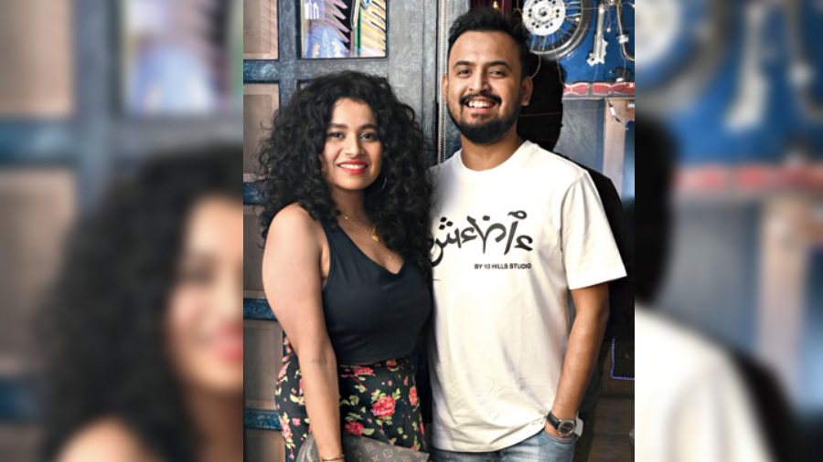 Musicians Rupsha Sen and Soham Dey dropped by.