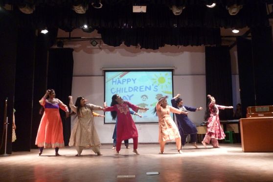 To celebrate the occasion of Children’s Day on 14th November, the teachers of both primary and secondary sections of The BSS School put up a gala performance of dance, music, recitation and plays. Teachers performed very enthusiastically and performed brilliantly showcasing their talents in the form of various performances on stage.  The love and enthusiasm of the teachers were truly appreciated by the students. The cultural program started with the performance of primary section teachers followed by the secondary section teachers. Teachers performed individually and in a group in various events like solo song, dance performance followed by shruti natak , group songs and English play, ending up with a ramp walk performed  by the senior teachers . Chocolates and mementos were been gifted to each and every students from the school to make this day even more special for the students.