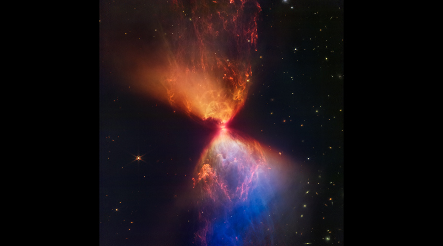 NASA: Webb catches fiery hourglass