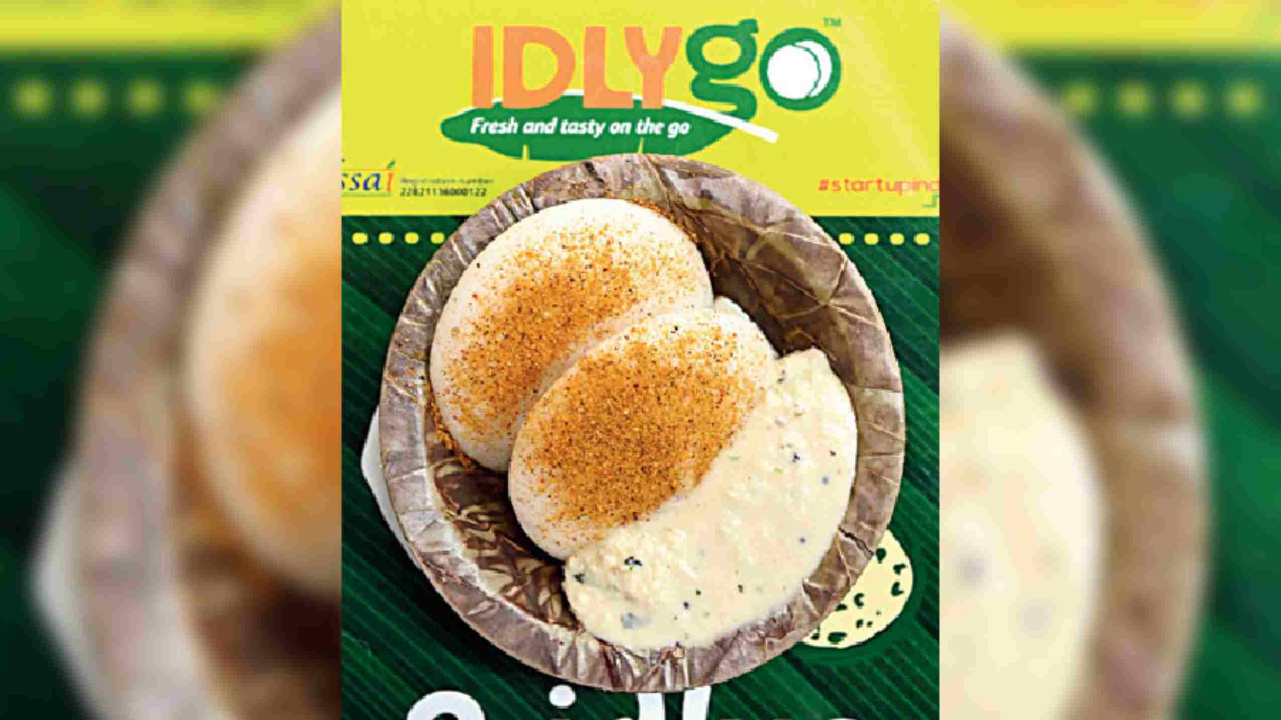 The idli is served in a saal patta bowl with gunpower and coconut chutney (Price: Rs 15)