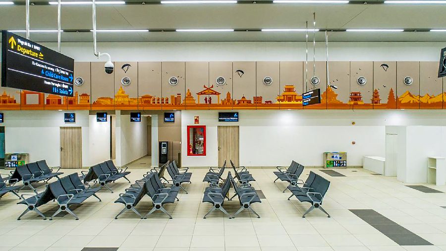 The airpory will have eight check-in counters and can accommodate 200 passengers during peak hours. 