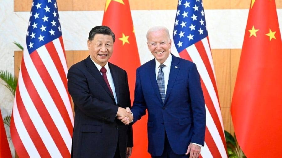 Joe Biden opted to shake Xi Jinping’s hand instead of a fist bump after noticing the Chinese leader’s knuckles