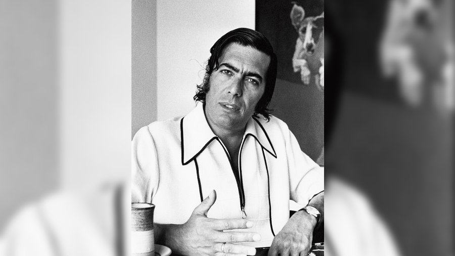 Vargas Llosa as a young writer in the Seventies