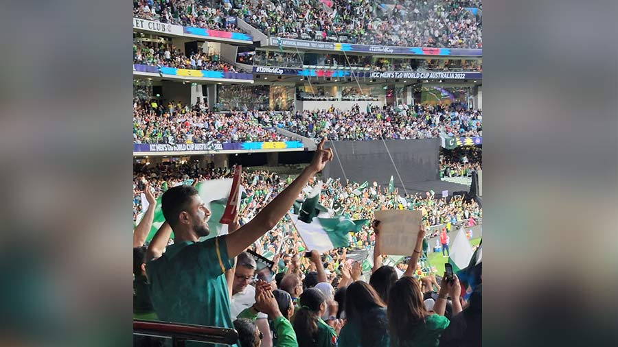 The author was one of the few Indians in a sea of green at the MCG 