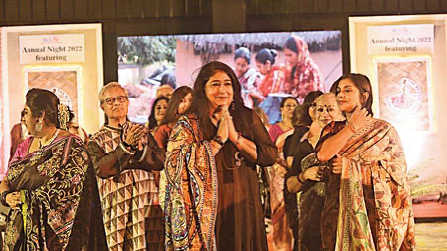 Malika Varma of Malika’s Kantha Collection and director, She Kantha, took a bow