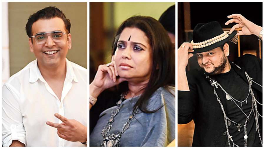 (L-R) Rohan Arora, Abhilasha Sethia, Raphael Mantosh had his quirky style game on