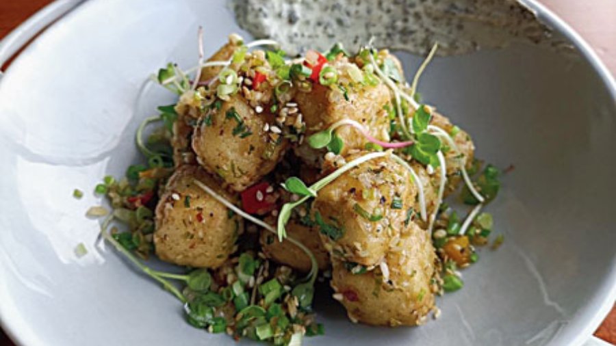 Chunky Tofu Pepper Salt @ World Bar III: You won’t miss the chicken in this popular Chinese dish at the Camac Street pub that brings in the goodness of tofu along with ginger, sesame and scallions as well as mayo