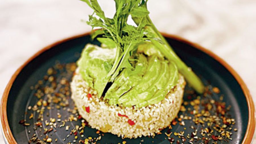 Timbale of Quinoa @ Craft Coffee: This dish has a base of super zingy lime-flavoured quinoa that is topped with veggies such as bell peppers, zucchini and avocado. A great protein-packed plate