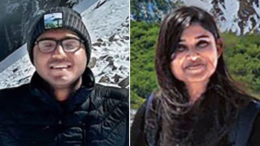 Abhishek Chakraborty (left) and Saptati Datta