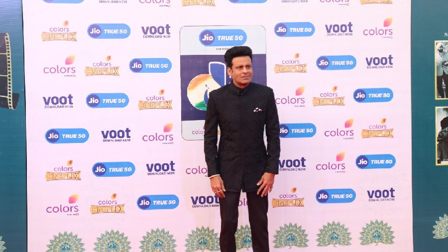 Manoj Bajpayee at the red carpet of the film festival. 