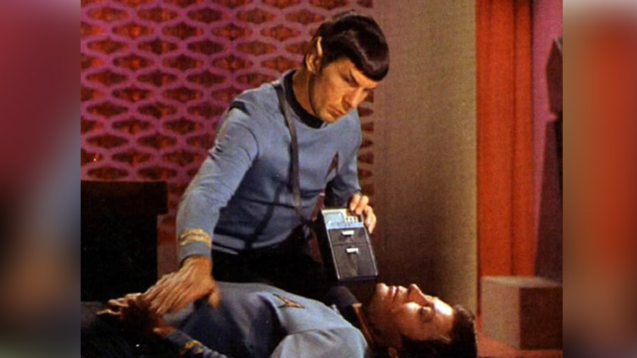 A scene from Star Trek