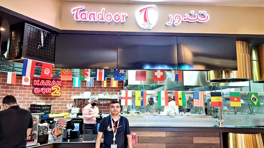 Diptangshu Mondal at Tandoor, a restaurant in Doha. 